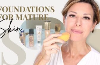 Best makeup foundation for women over 50 showing natural flawless coverage on mature skin