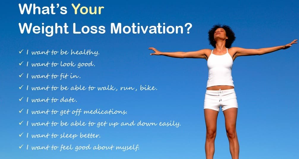 Motivation for weight loss with fitness routine and healthy lifestyle habits