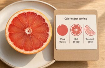 calories for a grapefruit by serving size chart