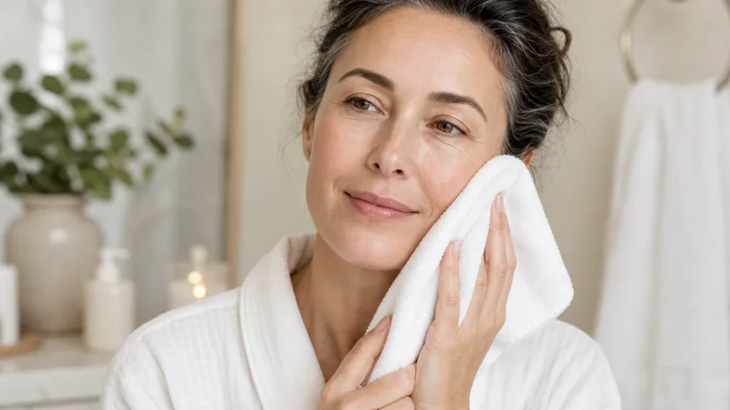 Best facial cleanser for aging skin — gentle cream cleanser texture