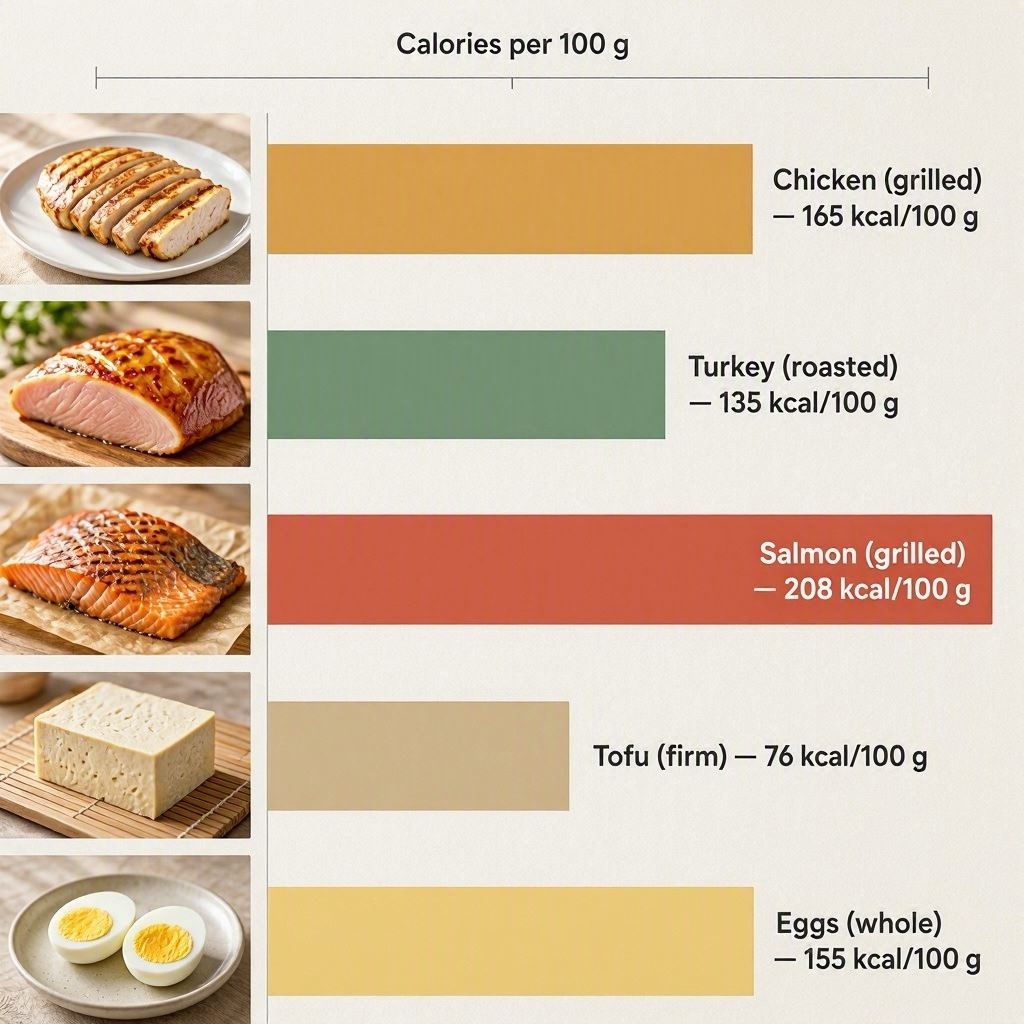 chicken breast compared to other lean protein sources